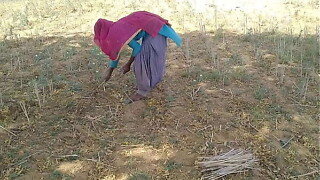 देसी इंडियन ब्वॉयफ्रेंड ने खेत में काम रही उसकी मस्त चोदा