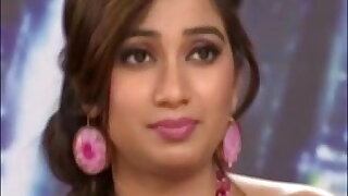 Indian Singer Shreya Ghoshal showing Hot BOOBS on a TV Show
