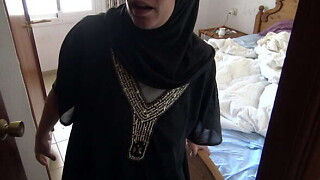 my muslim neighbor is a whore and today she pissed from her hairy pussy