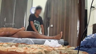 spa girl got surprised seeing small black dick