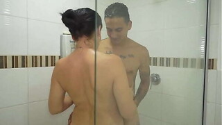 My stepmother gives me a fuck in the bathroom for my birthday