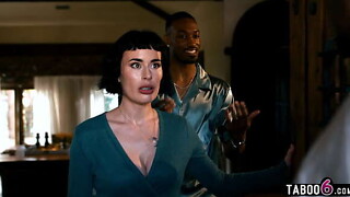 Wife cuckold by black boss and himself when he came over for dinner