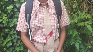 his little stepsister when she came from College (desi sex)